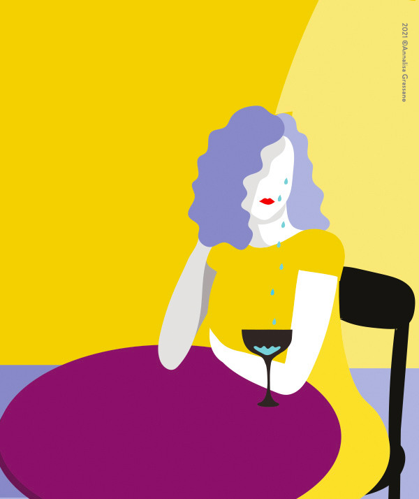 Cry Girl - Conceptual illustration ©Annalisa Grassano