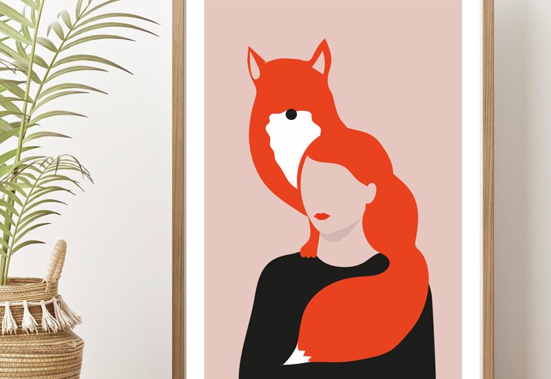 Foxy lady - Conceptual illustration ©Annalisa Grassano