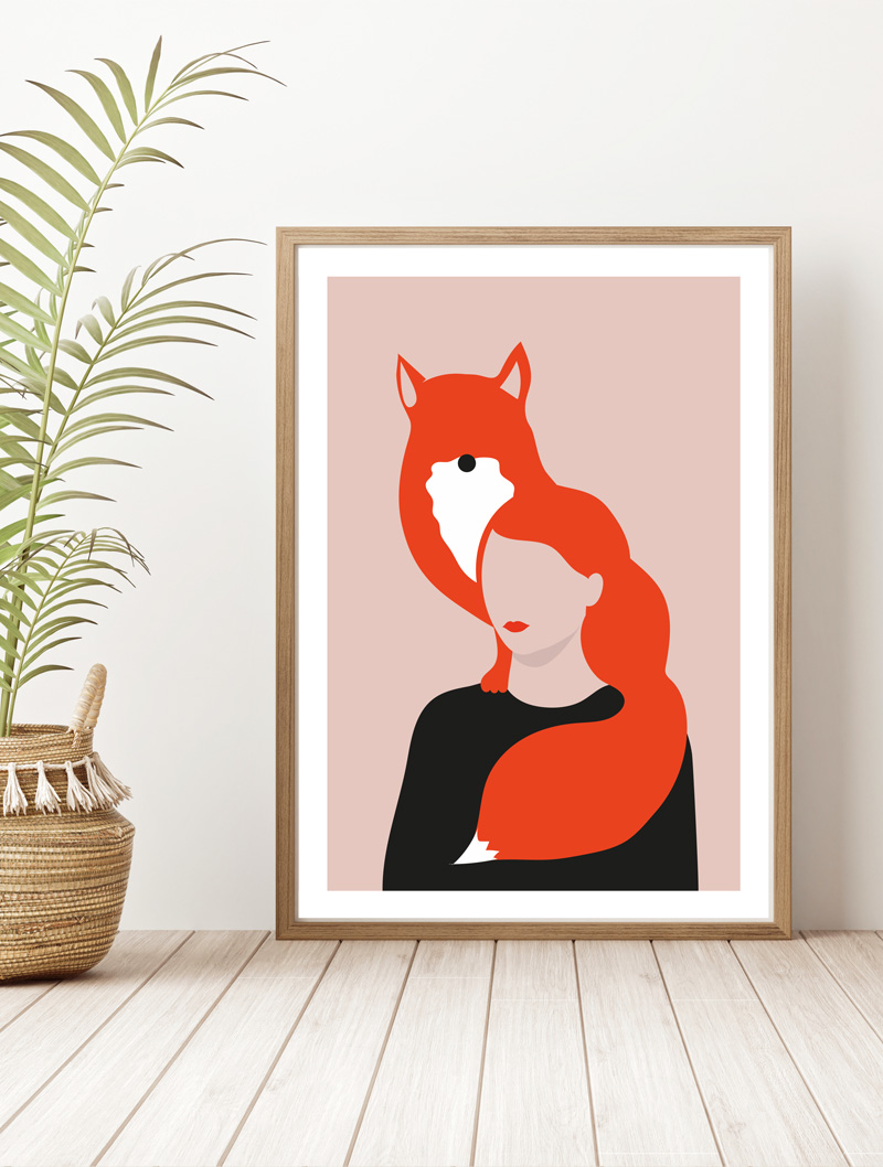 Foxy lady - Conceptual illustration ©Annalisa Grassano