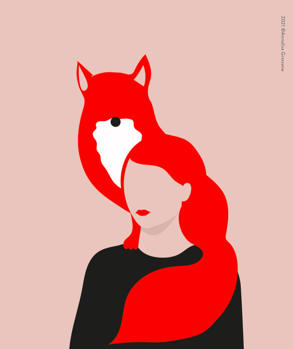 Foxy Lady - Conceptual illustration ©Annalisa Grassano