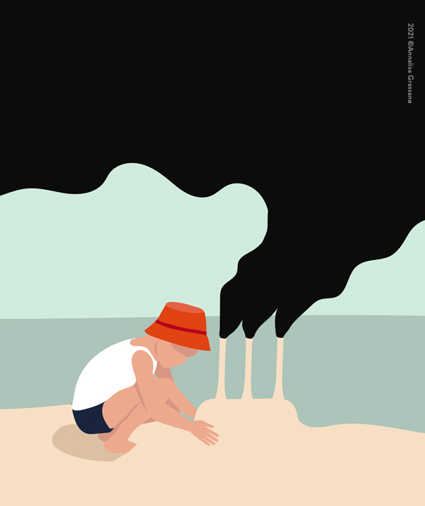 Pollution - Conceptual illustration ©Annalisa Grassano