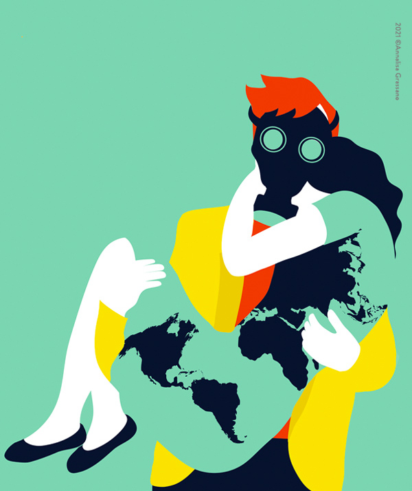 Save the planet - Conceptual illustration ©Annalisa Grassano