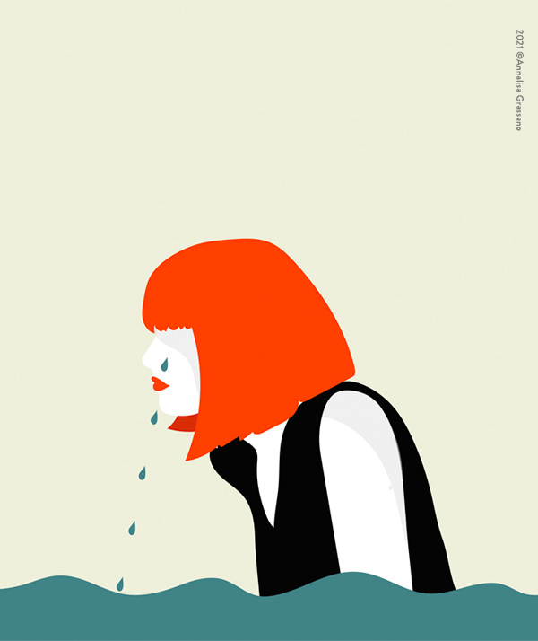 Sea girl - Conceptual illustration ©Annalisa Grassano